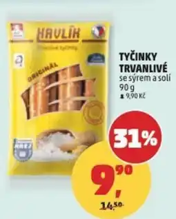 Penny Market Tyčinky trvanlivé se sýrem a soli nabídka