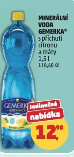 Penny Market Minerální voda gemerka s příchutí citronu a máty nabídka