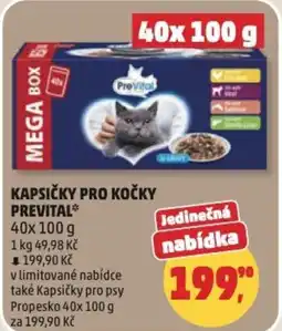 Penny Market Kapsičky pro kočky prevital nabídka