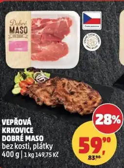 Penny Market Vepřová krkovice dobré maso bez kosti, plátky nabídka