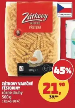 Penny Market Zátkovy vaječné těstoviny nabídka
