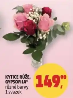 Penny Market Kytice růže, gypsofila nabídka