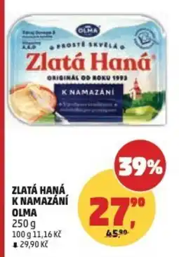Penny Market Zlatá haná k namazání OLMA nabídka