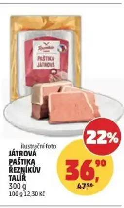 Penny Market Játrová paštiką řezníkův talíř nabídka