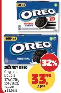 Penny Market Sušenky OREO original, double nabídka