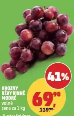 Penny Market Hrozny révy vinné modré volné nabídka