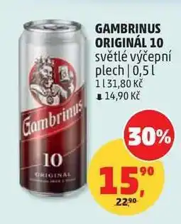 Penny Market Gambrinus Originál 10 nabídka