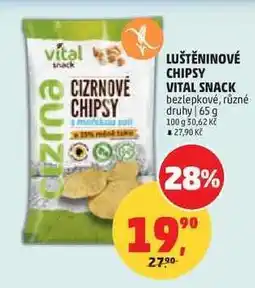 Penny Market LUŠTĚNINOVÉ CHIPSY VITAL SNACK nabídka
