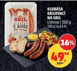 Penny Market Klobása grilovací na gril s nivou nabídka