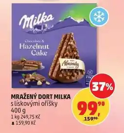 Penny Market MRAŽENÝ DORT MILKA s lískovými oříšky nabídka