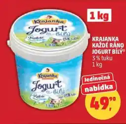 Penny Market Krajanka Každé Ráno Jogurt Bílý nabídka