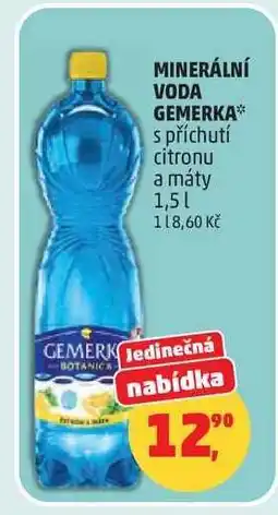 Penny Market MINERÁLNÍ VODA GEMERKA nabídka