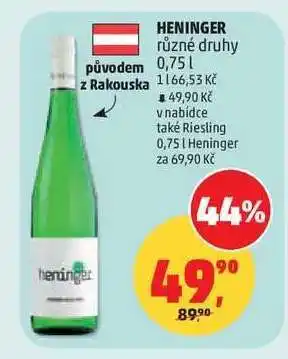 Penny Market HENINGER různé druhy nabídka