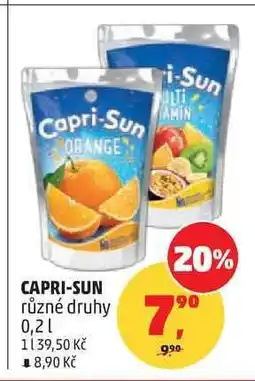 Penny Market Capri-Sun různé druhy nabídka