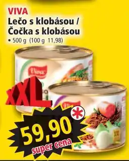 Norma VIVA Lečo s klobásou / Čočka s klobásou nabídka