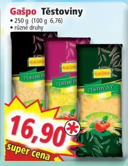 Norma Gašpo Těstoviny nabídka