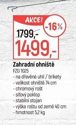 Globus Zahradní ohniště FZG 1025 nabídka