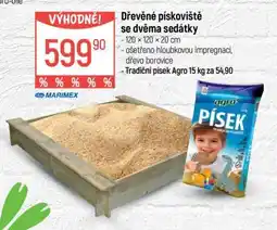 Globus Dřevěné pískoviště se dvěma sedátky nabídka