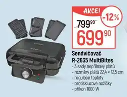 Globus Sendvičovač R-2635 MultiBites nabídka