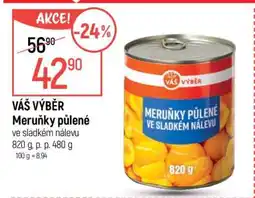 Globus VÁŠ VÝBĚR Meruňky půlené ve sladkém nálevu nabídka