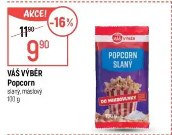 Globus VÁŠ VÝBĚR Popcorn nabídka