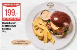 Globus Hovězí burger se steakovými hranolky nabídka