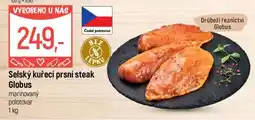 Globus Selský kuřecí prsní steak Globus nabídka