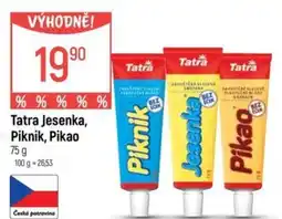 Globus Tatra Jesenka, Piknik, Pikao nabídka