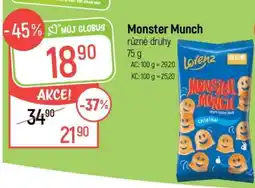 Globus Monster Munch různé druhy nabídka