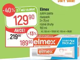 Globus Elmex Zubní pasta duopack nabídka