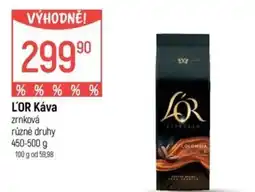 Globus L'OR Káva zrnková nabídka