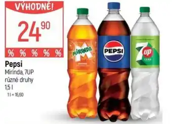 Globus Pepsi Mirinda, 7UP nabídka