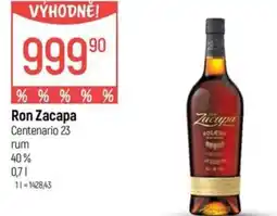 Globus Ron Zacapa Centenario 23 rum nabídka