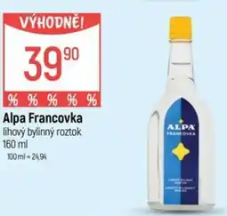 Globus Alpa Francovka lihový bylinný roztok nabídka