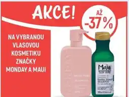 Globus Na vybranou vlasovou kosmetiku značky monday a maui nabídka