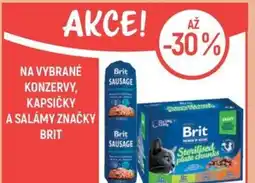 Globus Na vybrané konzervy, kapsičky a salámy značky Brit nabídka