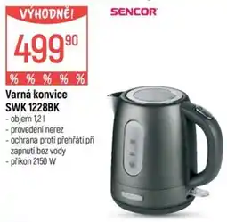 Globus SENCOR Varná konvice SWK 1228BK nabídka