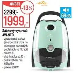 Globus Sáčkový vysavač AVANTO nabídka