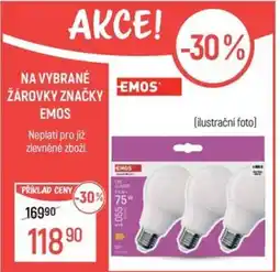 Globus Na vybrané žárovky značky Emos nabídka