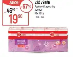 Globus VÁŠ VÝBĚR Papírové kapesníky nabídka
