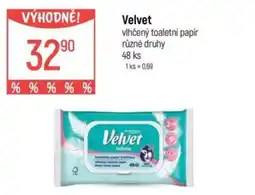 Globus Velvet vlhčený toaletni papír nabídka