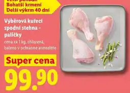 Lidl Výběrová kuřecí spodní stehna - paličky, cena za nabídka