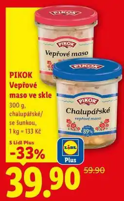 Lidl PIKOR Vepřové maso ve skle nabídka