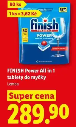 Lidl FINISH Power All in 1 tablety do myčky, 80 ks nabídka
