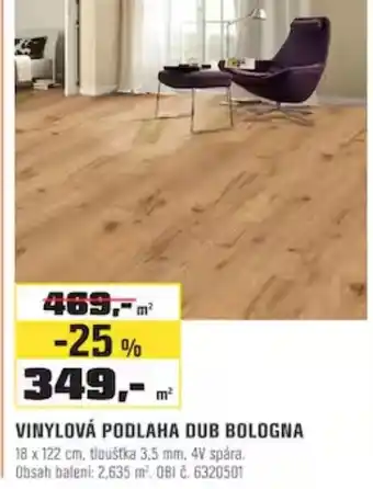 Vinylová podlaha dub bologna