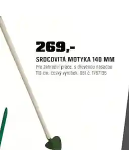 OBI Srdcovitá motyka 140 MM nabídka