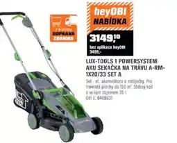 OBI Lux-tools 1 powersystem aku sekačka na trávu A-RM- 1X20/33 SET A nabídka