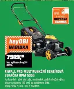 OBI Riwall pro multifunkční benzínová sekačka RPM 5355 nabídka