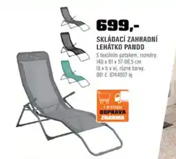 OBI Skládací zahradní lehátko pando nabídka