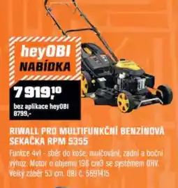 OBI Riwall pro multifunkční benzínová sekačka RPM 5355 nabídka